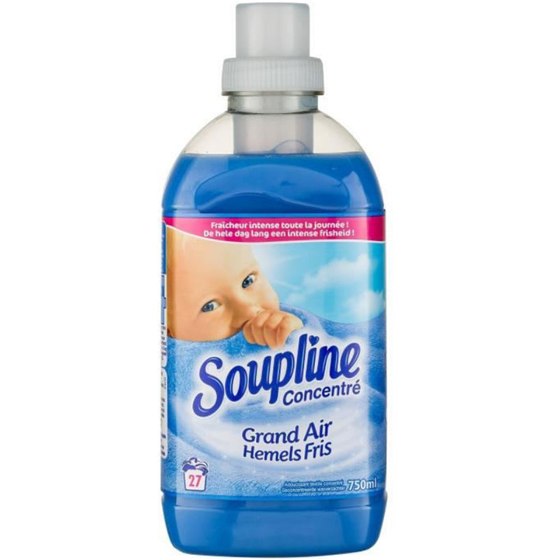 Soupline Large Air Fabric Softener Concentrated 27 Washes 100% Recycled 630  ml : : Health & Personal Care