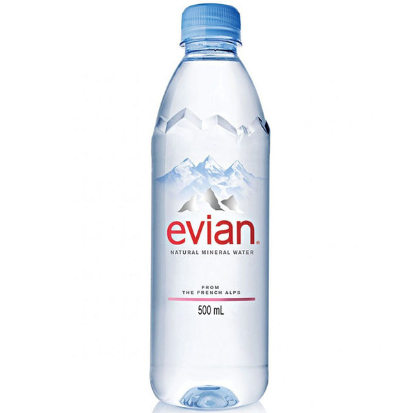 EVIAN -  Natural Mineral Water - 500ml