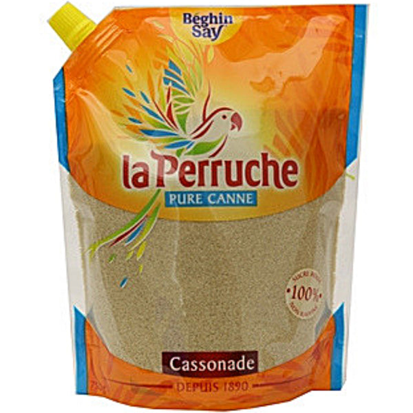 Sucre en poudre cassonade La Perruche, Beghin Say (Doypack 750 g)