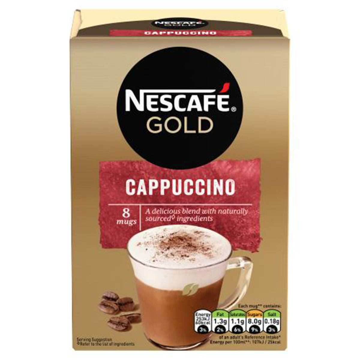 NESCAFE - Gold Cappuccino Instant Coffee - 8x15.5g – L'AZURGourmet