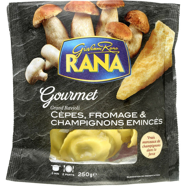 GIOVANNI RANA - Mushrooms & Cheese Ravioli - 250g – L'AZURGourmet