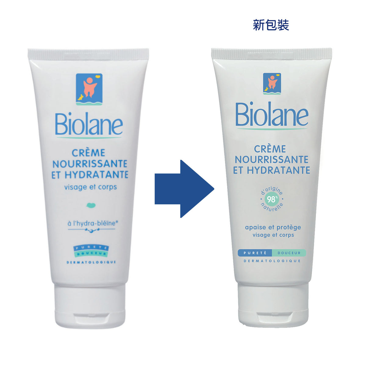 BIOLANE - Nourishing & Moisturizing Cream For Face & Body - 100ml